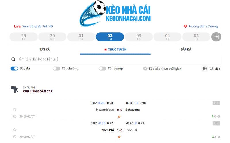 1 livescore ty so bong da Livescore tỷ số bóng đá