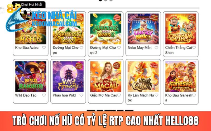 keonhacai 3 5 Top 3 trò chơi casino được săn đón nhất Hello88